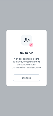 Mobile App Profilo errore generico