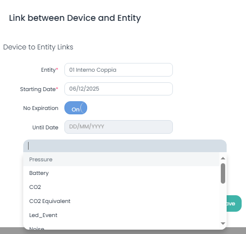 Aggiungi Relazione tra Nuvap ed Entità