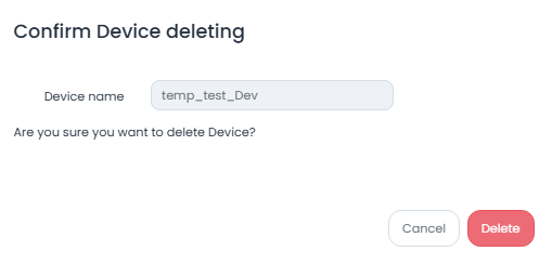 Conferma Eliminazione Device Nuvap
