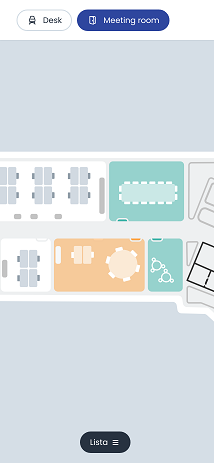 Mobile App Booking room map