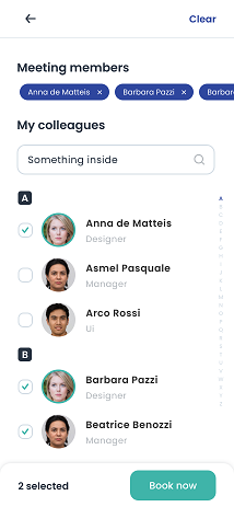 Mobile App invite colleagues