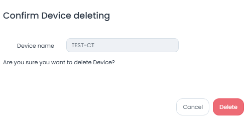 Conferma Eliminazione Device CT